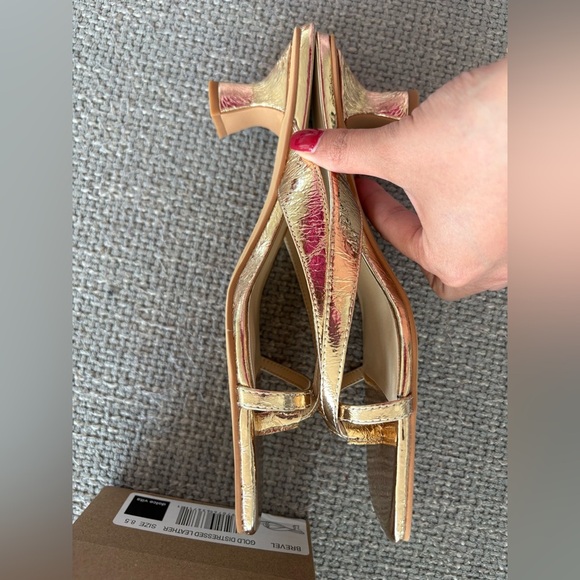 Dolce Vita Brevel Heeled Sandals – Gold Leather8.5 – Brand New in Box - Picture 13 of 13